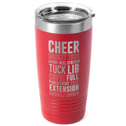 Cheerleading 20 oz. Double Insulated Tumbler - Cheer Words