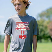 Baseball Short Sleeve Performance Tee - Baseball's My Favorite