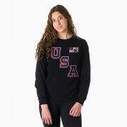 Hockey Tshirt Long Sleeve - Hockey USA Gold
