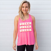 Cheerleading Flowy Racerback Tank Top - Retro Cheer