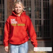 Field Hockey Hooded Sweatshirt - Eat. Sleep. Field Hockey.