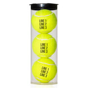 Custom Text Tennis Ball (3 Pack in Can)