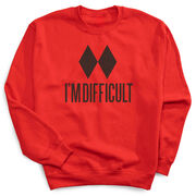 Skiing Crewneck Sweatshirt - I'm Difficult