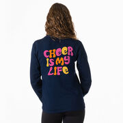 Cheerleading Tshirt Long Sleeve - Cheer Is My Life (Back Design)