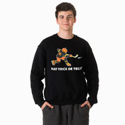 Hockey Crewneck Sweatshirt - Hat-Trick or Treat