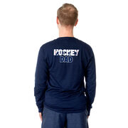 Hockey Tshirt Long Sleeve - Hockey Dad Life (Back Design) 