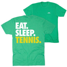 Tennis Short Sleeve T-Shirt - Eat. Sleep. Tennis. (Back Design)