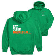 Basketball Hooded Sweatshirt - Eat. Sleep. Basketball. (Back Design)