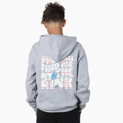 Hockey Hooded Sweatshirt - You Can Find Me At The Rink (Back Design)