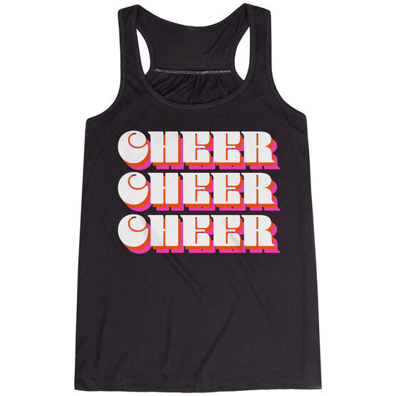 Cheerleading Flowy Racerback Tank Top - Retro Cheer