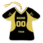 Girls Lacrosse Ornament - Personalized Jersey