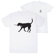 Hockey Short Sleeve T-Shirt - Howe the Hockey Dog (Back Design)