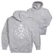 Football Hooded Sweatshirt - Santa Player (Back Design)