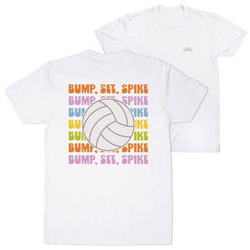 Volleyball Short Sleeve T-Shirt - Bump, Set, Spike (Back Design)