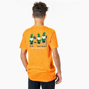 Guys Lacrosse  Short Sleeve T-Shirt - Laxin' With My Gnomies (Back Design)