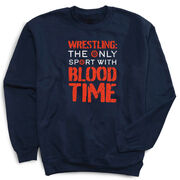 Wrestling Crewneck Sweatshirt - Blood Time