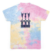 Cheerleading Short Sleeve T-Shirt - We Rise By Lifting Others Tie-Dye