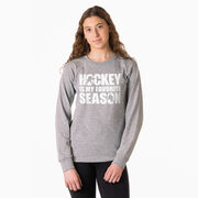 Hockey Tshirt Long Sleeve - Hockey Is My Favorite Season