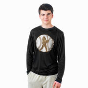 Baseball Long Sleeve Performance Tee - Baseball Bigfoot