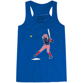 Softball Flowy Racerback Tank Top - Softball Star