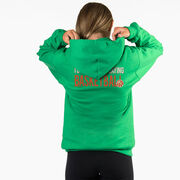 Basketball Hooded Sweatshirt - I'd Rather Be Playing Basketball (Back Design)