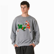 Guys Lacrosse Crewneck Sweatshirt - Checking It Twice Lacrosse
