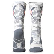 Baseball Woven Mid-Calf Socks - Crossed Bats - Camo