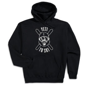 Skiing Hooded Sweatshirt - Yeti To Ski