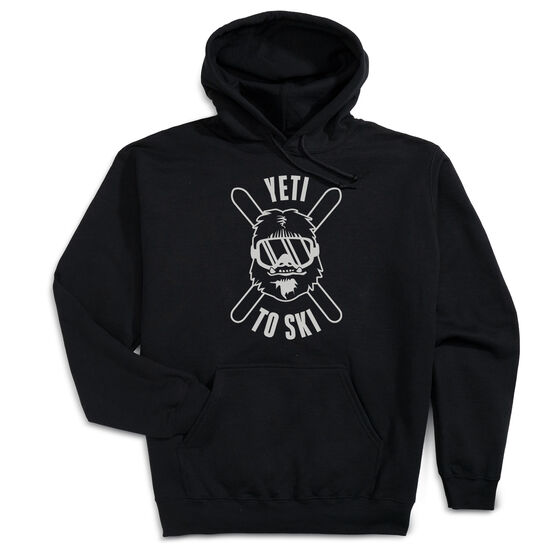 Skiing Hooded Sweatshirt - Yeti To Ski