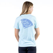 Softball Short Sleeve T-Shirt - Good Girls Steal (Back Design)