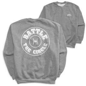Wrestling Crewneck Sweatshirt - Battle In Circle (Back Design)