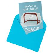 Hockey Greeting Card - Top Shelf Hockey Coach