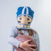 Happy Hatter Football Player Beanie Hat & Mask
