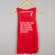 Lacrosse Flowy Racerback Tank Top - All Weekend Lacrosse