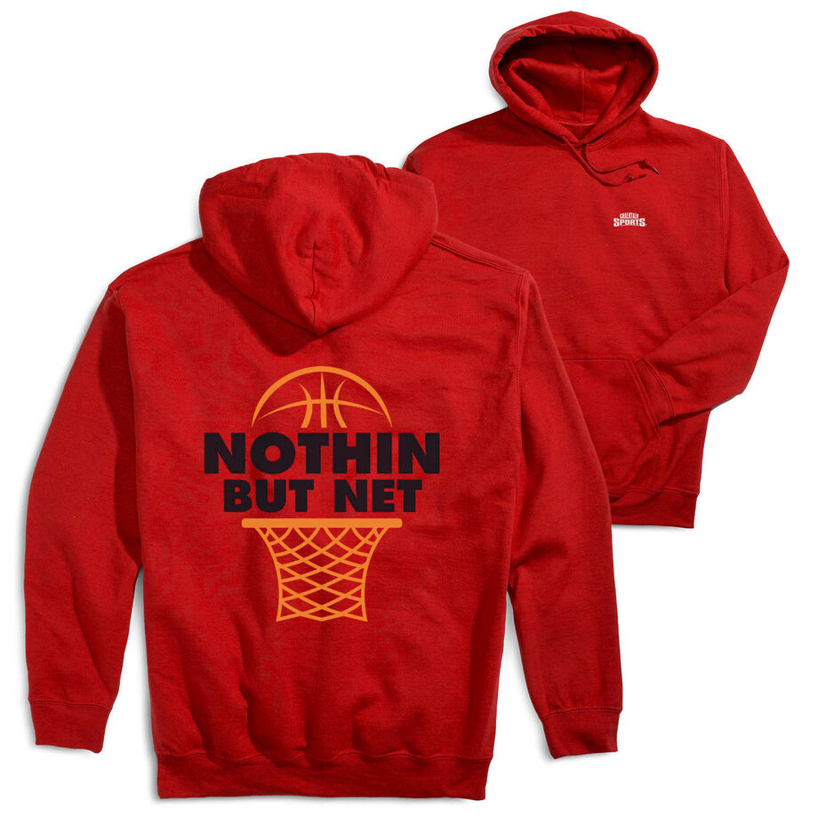 Basketball Hooded Sweatshirt - Nothing But Net (Back Design)