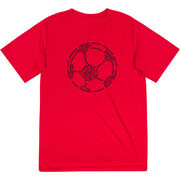 Soccer Short Sleeve Performance Tee - Soccer Words