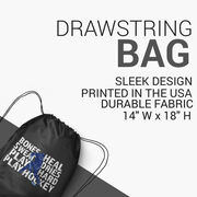Hockey Drawstring Backpack - Bones Heal Hockey