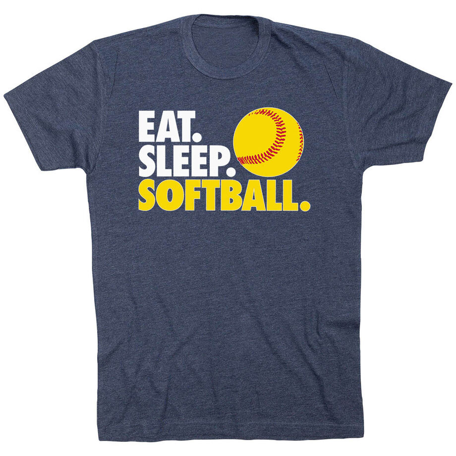 Softball T-Shirt Short Sleeve Eat. Sleep. Softball.