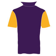 Custom Team Short Sleeve Polo Shirt - Wrestling Pattern Color Block