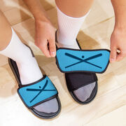 Baseball Repwell&reg; Slide Sandals - Crossed Bats with Ball