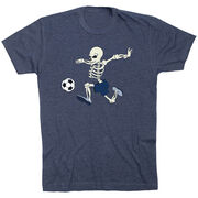 Soccer Short Sleeve T-Shirt - Skeleton Striker
