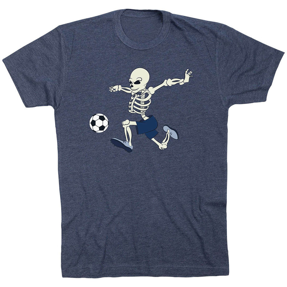 Soccer Short Sleeve T-Shirt - Skeleton Striker