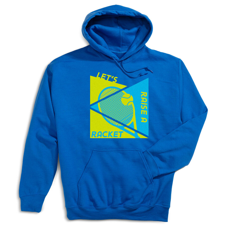 Tennis Hooded Sweatshirt - Let's Raise A Racket