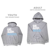 Hockey Hooded Sweatshirt - Eat. Sleep. Hockey.
