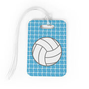 Volleyball Bag/Luggage Tag - Volleyball with Net Pattern