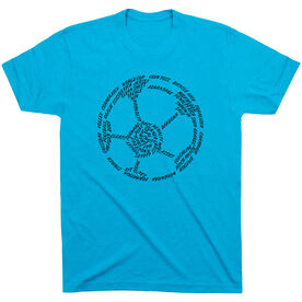 Soccer T-Shirt Short Sleeve - Soccer Words