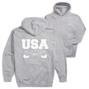 Field Hockey Hooded Sweatshirt - USA Field Hockey (Back Design)