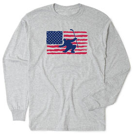 Hockey Tshirt Long Sleeve - Hockey Land That We Love