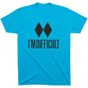 Skiing & Snowboarding Short Sleeve T-Shirt - I'm Difficult