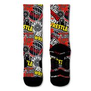 Wrestling Graphic Flex Mid-Calf Socks - Wrestling Life